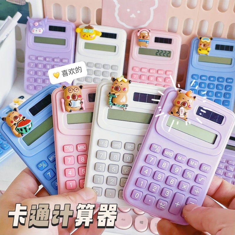 Creative Cartoon Computer Student Office High Color Value Portable Portable Cute Small Size Scientific Calculator - Image 5